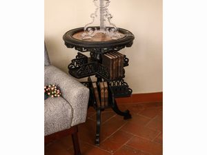 Libreria girevole in legno ebanizzato  - Asta La casa classica. Stile intramontabile - Associazione Nazionale - Case d'Asta italiane