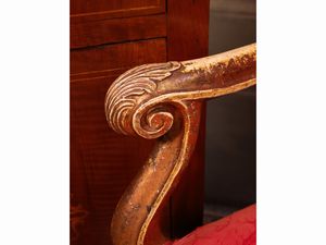 Poltrona in legno intagliato e dorato  - Asta La casa classica. Stile intramontabile - Associazione Nazionale - Case d'Asta italiane