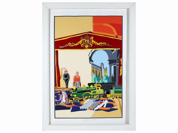 Ugo Nespolo : Boccascena  - Asta Arte Moderna e Contemporanea - Associazione Nazionale - Case d'Asta italiane