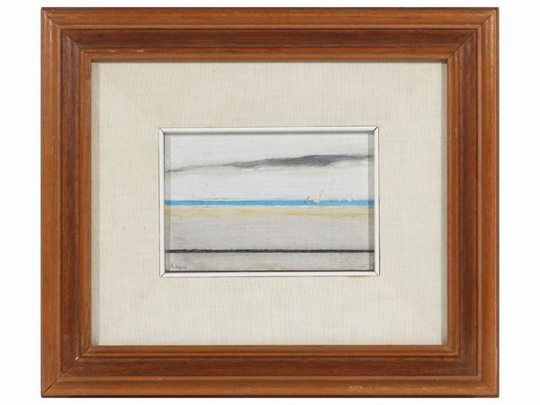 Renzo Biason : Spiaggia 1976  - Asta Arte Moderna e Contemporanea - Associazione Nazionale - Case d'Asta italiane