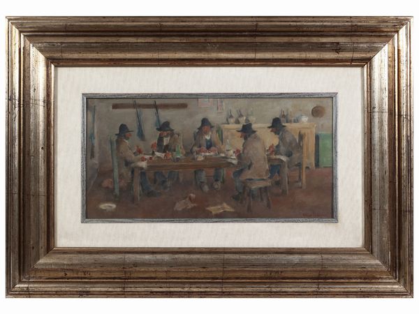 Ghigo Tommasi : Osteria maremmana Manciano  - Asta Arte Moderna e Contemporanea - Associazione Nazionale - Case d'Asta italiane