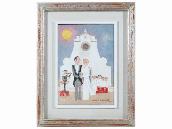 Adorno Bonciani : Matrimonio 1974  - Asta Arte Moderna e Contemporanea - Associazione Nazionale - Case d'Asta italiane