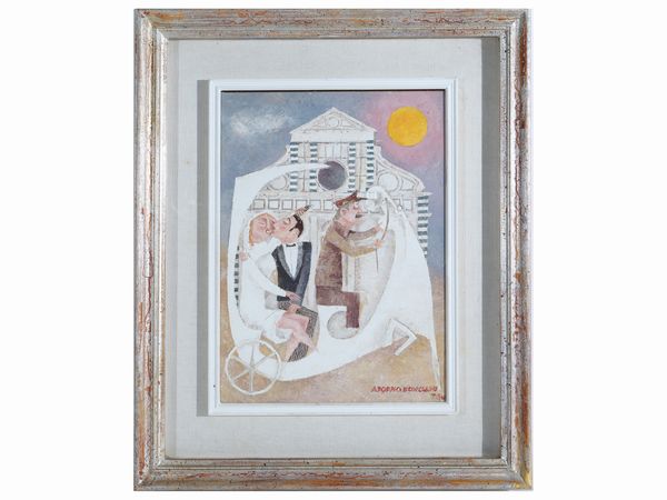 Adorno Bonciani : Matrimonio 1974  - Asta Arte Moderna e Contemporanea - Associazione Nazionale - Case d'Asta italiane