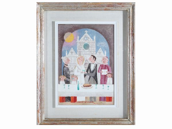 Adorno Bonciani : Matrimonio 1974  - Asta Arte Moderna e Contemporanea - Associazione Nazionale - Case d'Asta italiane