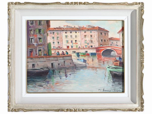 Renzo Martini : Livorno vecchia  - Asta Arte Moderna e Contemporanea - Associazione Nazionale - Case d'Asta italiane