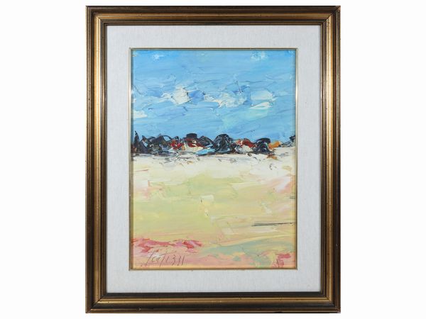 Sergio Scatizzi : Paesaggio toscano  - Asta Arte Moderna e Contemporanea - Associazione Nazionale - Case d'Asta italiane