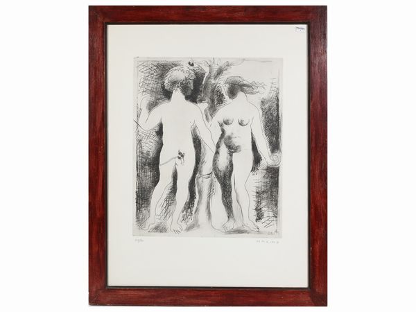 Marino Marini : Adamo ed Eva  - Asta Arte Moderna e Contemporanea - Associazione Nazionale - Case d'Asta italiane
