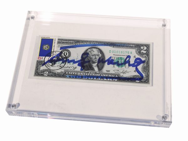 Andy Warhol : Two dollars Thomas Jefferson, 1976  - Asta Arte Moderna e Contemporanea - Associazione Nazionale - Case d'Asta italiane