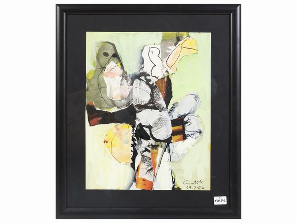 CLAUDIO CINTOLI : Schizzi di memoria 1962  - Asta Arte Moderna e Contemporanea - Associazione Nazionale - Case d'Asta italiane