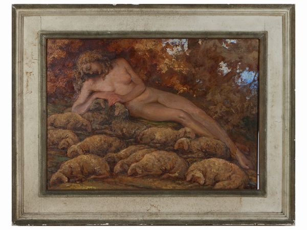 Giannino Castiglioni : Scena allegorica  - Asta Arte Moderna e Contemporanea - Associazione Nazionale - Case d'Asta italiane