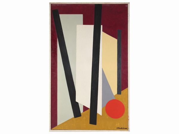 Osvaldo Medici Del Vascello : La palla 1968  - Asta Arte Moderna e Contemporanea - Associazione Nazionale - Case d'Asta italiane