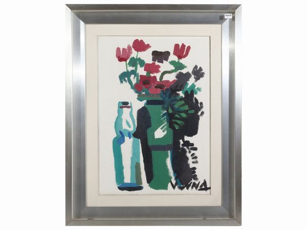 Lucio Venna : Vaso di fiori  - Asta Arte Moderna e Contemporanea - Associazione Nazionale - Case d'Asta italiane