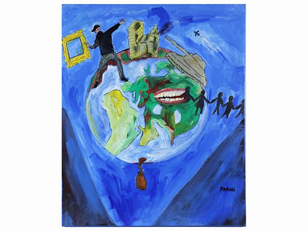 Claudio Parigi : Lartista difende il mondo... Come pu 2023  - Asta Arte Moderna e Contemporanea - Associazione Nazionale - Case d'Asta italiane