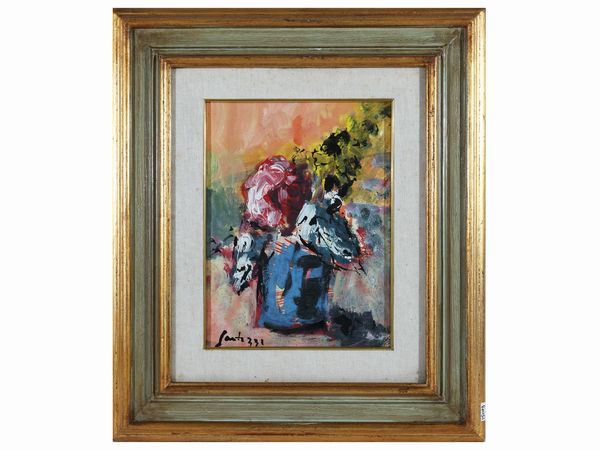 Sergio Scatizzi : Vaso di fiori  - Asta Arte Moderna e Contemporanea - Associazione Nazionale - Case d'Asta italiane