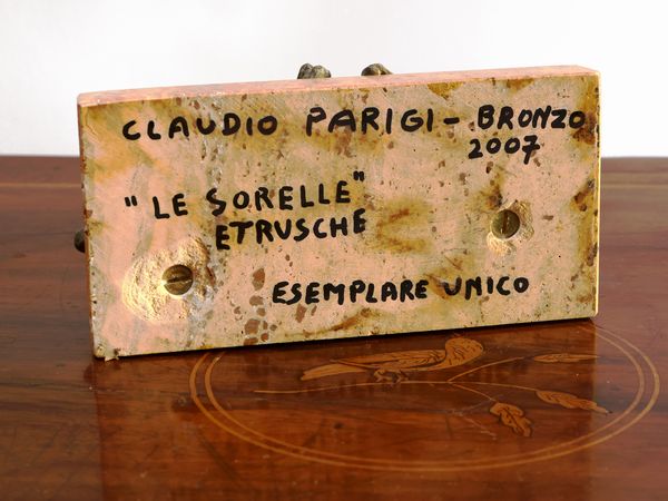 Claudio Parigi : Le sorelle etrusche 2007  - Asta Arte Moderna e Contemporanea - Associazione Nazionale - Case d'Asta italiane