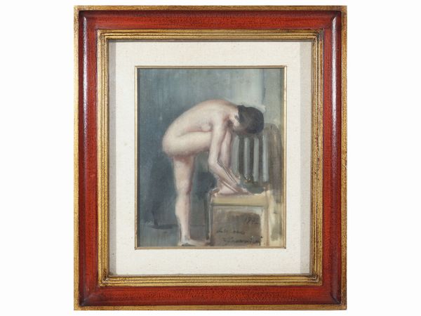Luciano Guarnieri : Nudo femminile 1972  - Asta Arte Moderna e Contemporanea - Associazione Nazionale - Case d'Asta italiane