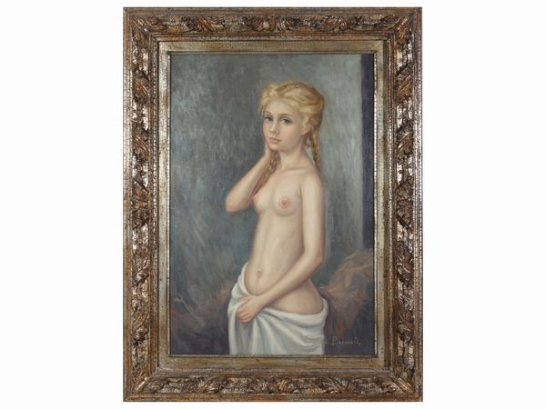 Leonardo Pizzanelli : Nudo di adolescente 1972  - Asta Arte Moderna e Contemporanea - Associazione Nazionale - Case d'Asta italiane