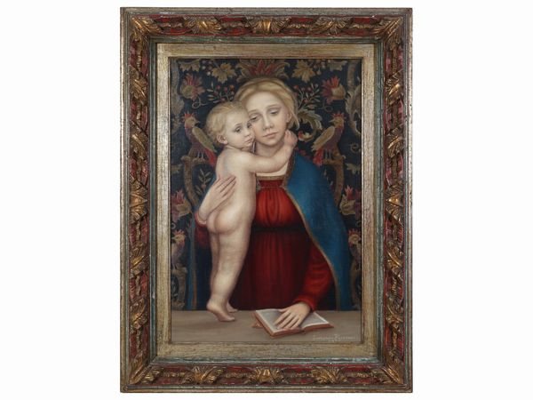 Leonardo Pizzanelli : Madonna con Bambino 1975  - Asta Arte Moderna e Contemporanea - Associazione Nazionale - Case d'Asta italiane