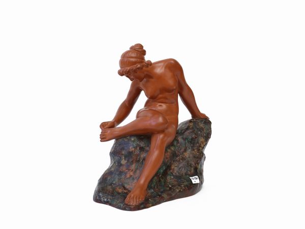 Augusto Rivalta : Figura femminile  - Asta Arte Moderna e Contemporanea - Associazione Nazionale - Case d'Asta italiane