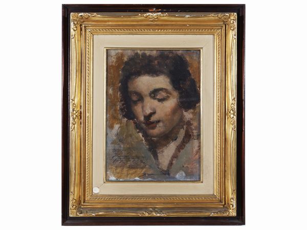 Ugo Capocchini : Ritratto femminile, Anni Venti/Trenta  - Asta Arte Moderna e Contemporanea - Associazione Nazionale - Case d'Asta italiane