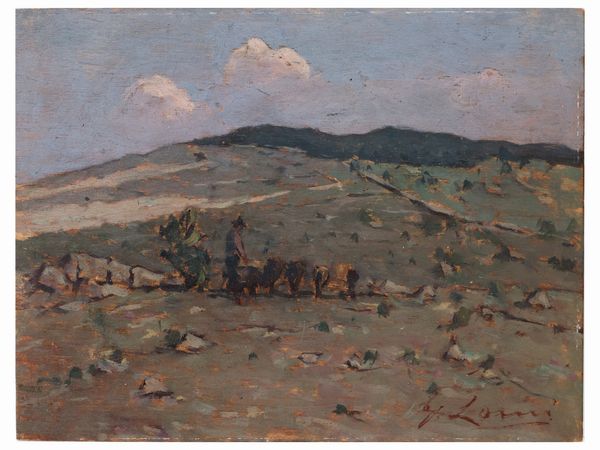 Giovanni Lomi : Pascolo su Carso  - Asta Arte Moderna e Contemporanea - Associazione Nazionale - Case d'Asta italiane