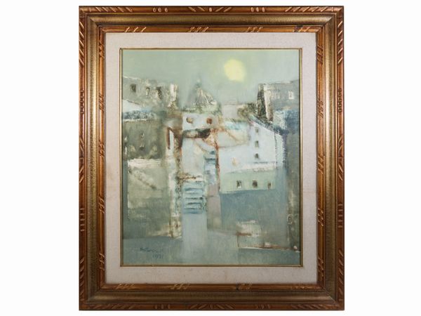 Lido Bettarini : Paesaggio 1971  - Asta Arte Moderna e Contemporanea - Associazione Nazionale - Case d'Asta italiane