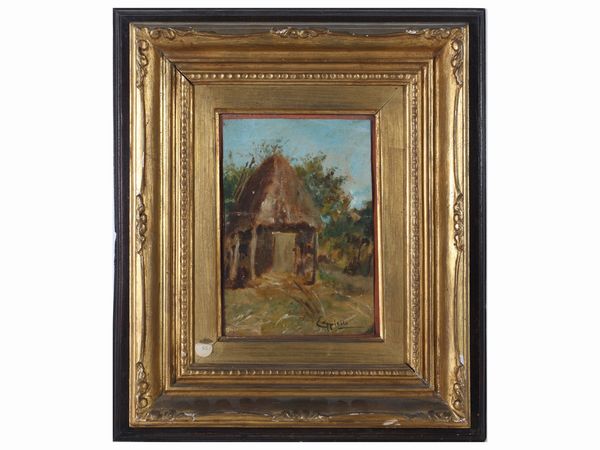 LEONETTO CAPPIELLO : Scorcio campestre  - Asta Arte Moderna e Contemporanea - Associazione Nazionale - Case d'Asta italiane