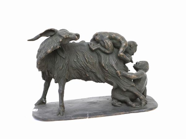 Fauni e capra  - Asta Arte Moderna e Contemporanea - Associazione Nazionale - Case d'Asta italiane