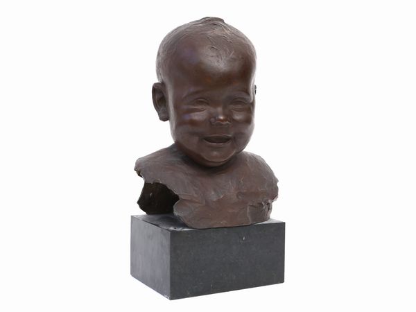 Vito Vaccaro : Testa di bambino  - Asta Arte Moderna e Contemporanea - Associazione Nazionale - Case d'Asta italiane