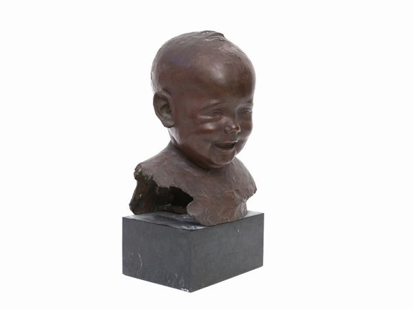 Vito Vaccaro : Testa di bambino  - Asta Arte Moderna e Contemporanea - Associazione Nazionale - Case d'Asta italiane