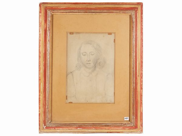 Guido Peyron : Ritratto femminile  - Asta Arte Moderna e Contemporanea - Associazione Nazionale - Case d'Asta italiane