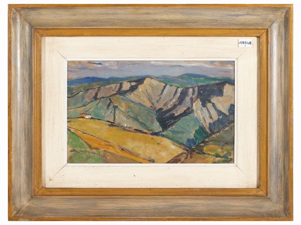 Renzo Biason : Paesaggio 1960  - Asta Arte Moderna e Contemporanea - Associazione Nazionale - Case d'Asta italiane