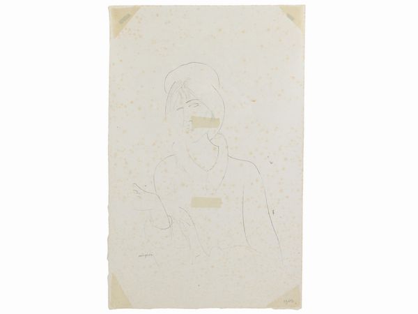 Ritratto femminile, da Amedeo Modigliani  - Asta Arte Moderna e Contemporanea - Associazione Nazionale - Case d'Asta italiane