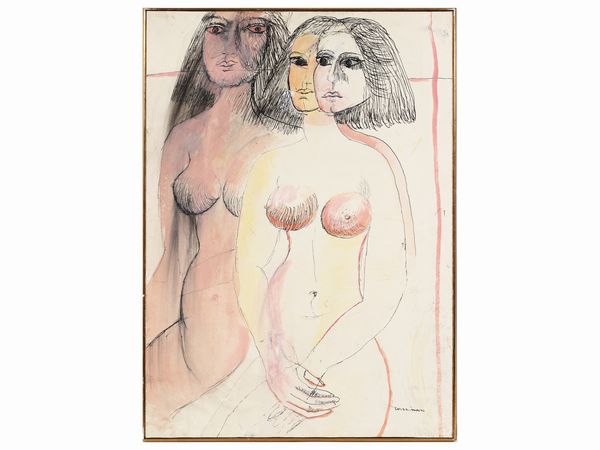Bruno Cassinari : Nudi femminili  - Asta Arte Moderna e Contemporanea - Associazione Nazionale - Case d'Asta italiane