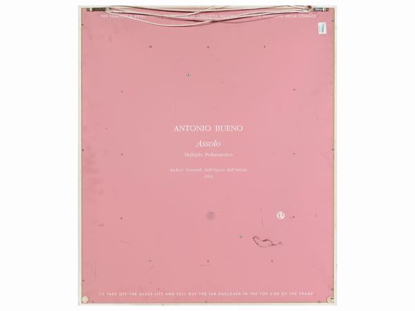 Antonio Bueno : Assolo 1993  - Asta Arte Moderna e Contemporanea - Associazione Nazionale - Case d'Asta italiane