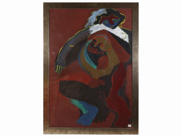 Giunio Gatti : Composizione con figure 1953  - Asta Arte Moderna e Contemporanea - Associazione Nazionale - Case d'Asta italiane