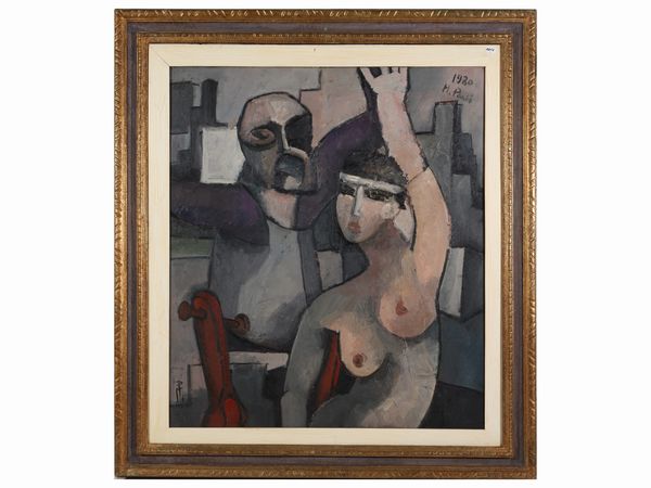 Marcello Paoli : Danza in citt 1980  - Asta Arte Moderna e Contemporanea - Associazione Nazionale - Case d'Asta italiane