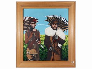 Antonio Saliola - Sotto gli ombrellini 1972