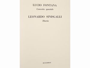 LUCIO FONTANA - Concetto spaziale - Leonardo Sinisgalli, Diario