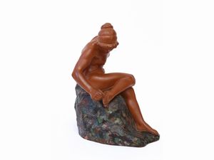 Augusto Rivalta : Figura femminile  - Asta Arte Moderna e Contemporanea - Associazione Nazionale - Case d'Asta italiane