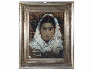 Mosè Bianchi attribuito - Ritratto di ciociara