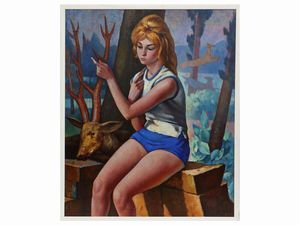 Dyalma Stultus - Giovane cacciatrice Anni Sessanta