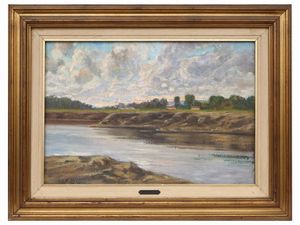 Bartolomeo Bezzi - Paesaggio fluviale