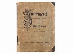Max Klinger : Orso e Ninfa - Sul mare - Centauri in lotta - Cupido, la morte e l'aldil�  - Asta Arte Moderna e Contemporanea - Associazione Nazionale - Case d'Asta italiane