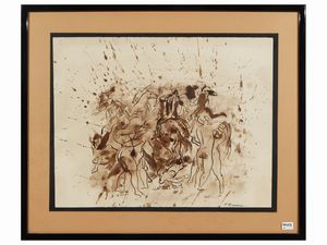 Felice Carena - Bozzetto per il Ratto delle sabine 1941