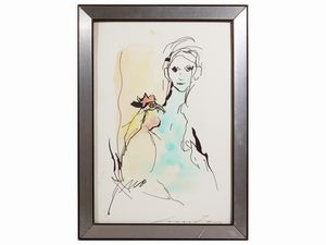 Ernesto Treccani - Ritratto femminile