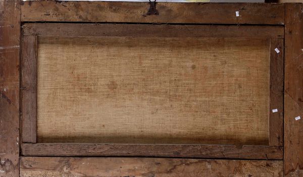 Scuola del XVIII secolo Paesaggio con pescatori  - Asta Dipinti Antichi - Associazione Nazionale - Case d'Asta italiane