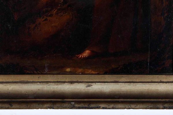 Scuola del XVII secolo San Francesco e San Giuseppe con il Bambino  - Asta Dipinti Antichi - Associazione Nazionale - Case d'Asta italiane