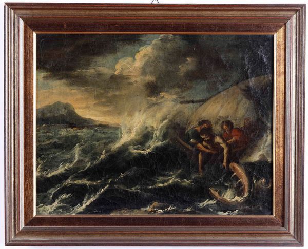Scuola del XVII secolo Storie di Giona e la balena  - Asta Dipinti Antichi - Associazione Nazionale - Case d'Asta italiane