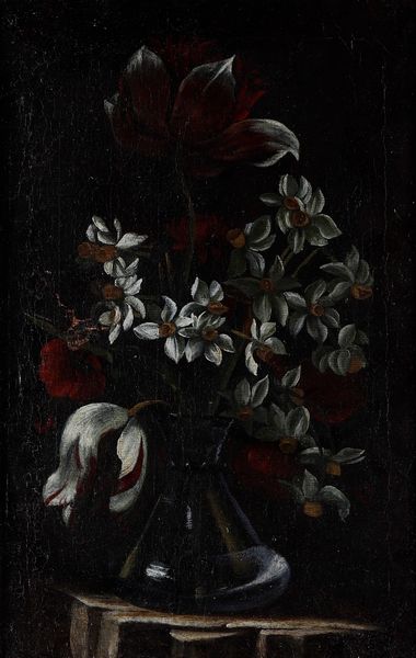 Scuola del XVII secolo Natura morta con vaso di fiori  - Asta Dipinti Antichi - Associazione Nazionale - Case d'Asta italiane